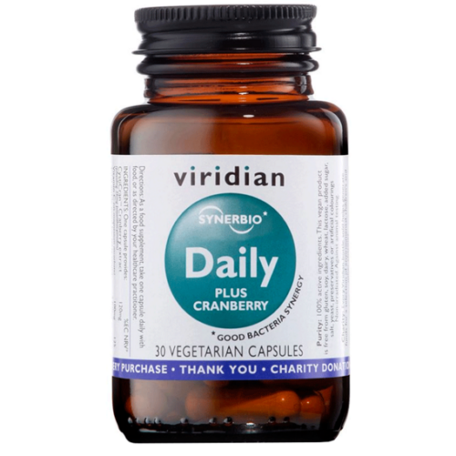 Viridian Synerbio Daily + Cranberry - 30 kapslí