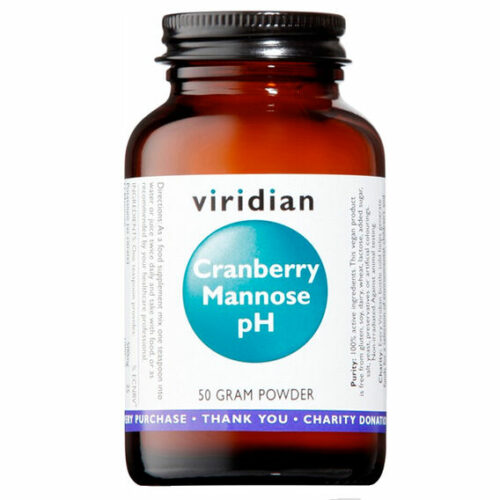 Viridian Cranberry Mannose pH 50 g - bez příchutě