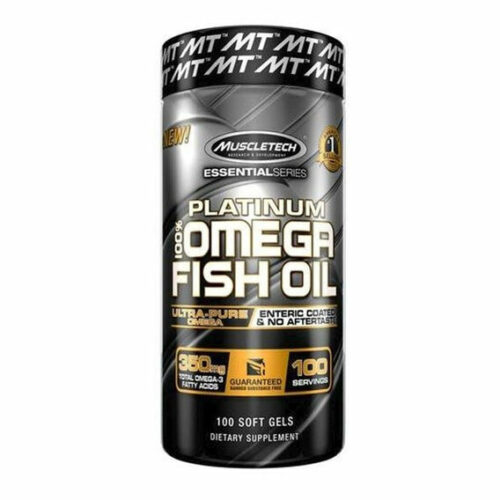MuscleTech 100% Platinum Omega Fish Oil - 100 kapslí