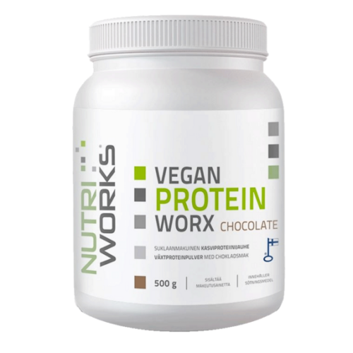 NutriWorks Vegan Protein Worx 500 g - čokoláda