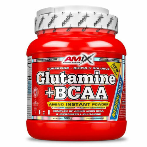 Amix Glutamine + BCAA prášek 1000 g - bez příchutě
