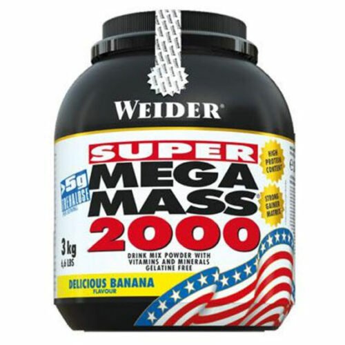 Weider Super Mega Mass 2000 3000 g - vanilka
