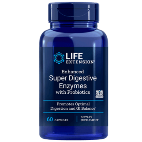 Life Extension Enhanced Super Digestive Enzymes with Probiotics - 60 kapslí