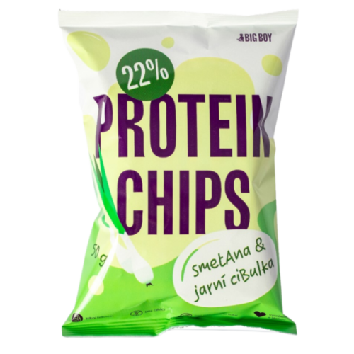 Big Boy Proteinové chipsy 50 g - jarní cibulka