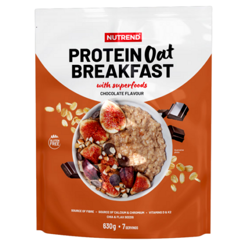 Nutrend Protein Oat Breakfast 630 g - čokoláda