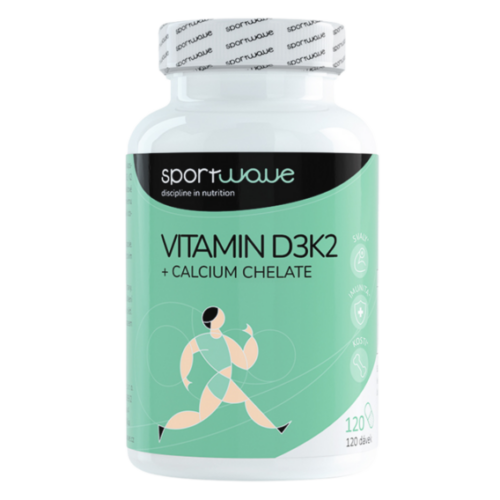 Sport Wave Vitamin D3K2 + Calcium chelate - 120 kapslí